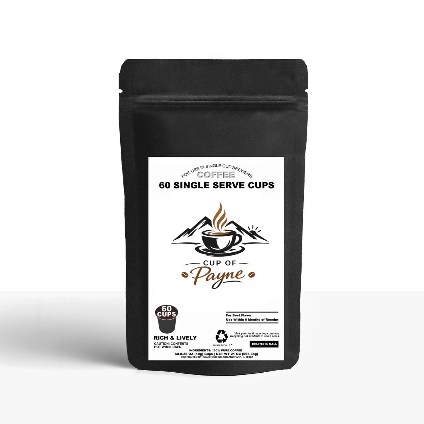 60 Pack Single Serve Coffee Capsules